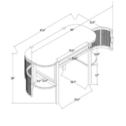 Portola Hills Caned Desk - Threshold™ Designed With Studio McGee -Home Living GUEST 01203086 2a2a 4355 bc99 c44324501292