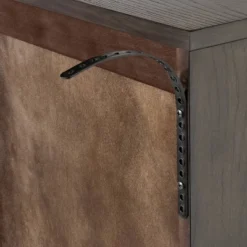 Palma Arched Fluted Cabinet Dark Brown - Threshold™ Designed With Studio McGee: Hardwood Frame, 2 Shelves, MDF Surface -Home Living GUEST 01ffa00e 7f03 4a16 aa29 d63e42164978