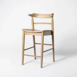 Kaysville Curved Back Wood Counter Height Barstool - Threshold™ Designed With Studio McGee -Home Living GUEST 023f7aed 536a 4f95 b97e 35970af67510