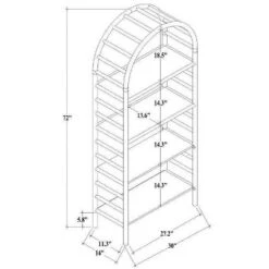 72" Holladay Curved Wooden Bookcase - Threshold™ Designed With Studio McGee -Home Living GUEST 02d306c2 b728 424b 85ec e8a3f4144d26