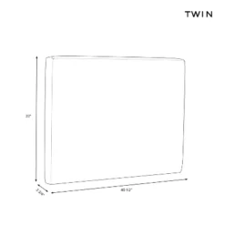 Twin Lia Square Stick-on-the-Wall Dorm Headboard USB - Threshold™ -Home Living GUEST 04123834 0df4 4a9e 83c8 7b37fd8242b5