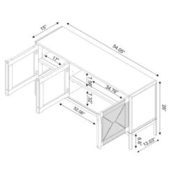 Withania Media Stand For TVs Up To 55" - Threshold™: Entertainment Center, Cable Management, Wood Composite -Home Living GUEST 05456dcd 1af8 4a9a 8a4f cb6a1c3e79d1