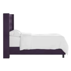 Nail Button Tufted Wingback Velvet Bed - Skyline Furniture -Home Living GUEST 05a3a430 5822 47ba 931d 739f91741b98