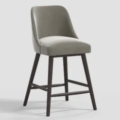 Geller Counter Height Barstool In Shiny Velvet - Threshold™ -Home Living GUEST 05ce6917 c9f0 44a0 b5ab e186844e72cd
