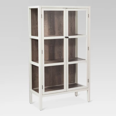 56.2" Hadley Library Cabinet With Glass Shell White - Threshold™ 2 56.2" Hadley Library Cabinet With Glass Shell White - Threshold™ - Image 2