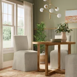 Kay Slipcovered Dining Chair - Threshold™ -Home Living GUEST 07f00899 55ef 40da 9a36 440118f3d4af