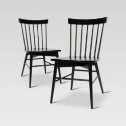 Set Of 2 Windsor Dining Chair - Threshold -Home Living GUEST 0b9ba35a 3c3a 443f af54 3aefe24f579b