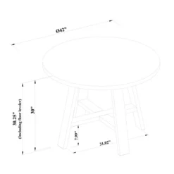 42" Linden Round Wood Dining Table - Threshold™ Designed With Studio McGee -Home Living GUEST 0c000735 3d37 445d 864f 66166a58d562