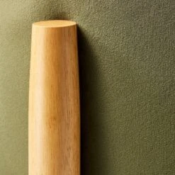 Elroy Round Velvet Ottoman With Wooden Legs - Threshold™ Designed With Studio McGee -Home Living GUEST 0c10790d 3f12 4d9b af1e d54e5daeee5e