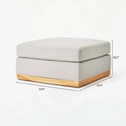 Woodland Hills Modular Sectional Ottoman Light Gray - Threshold™ Designed With Studio McGee -Home Living GUEST 0ed068aa 7686 4196 a244 18c08b84b454