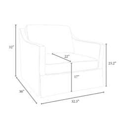 Vivian Park Upholstered Swivel Chair Cream - Threshold™ Designed With Studio McGee 11 Vivian Park Upholstered Swivel Chair Cream - Threshold™ Designed With Studio McGee -Home Living GUEST 0f6cc5a6 f1ac 4b5a a69b 5faae524745a