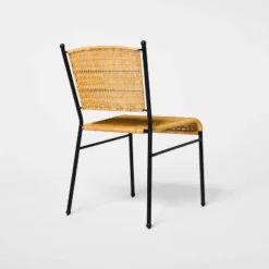 2pk Woven Metal Dining Chair - Threshold™ Designed With Studio McGee -Home Living GUEST 10156532 4fe6 4b3e a8e4 4621c787e83c