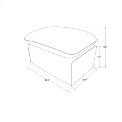 Slipcover Ottoman Blue - Threshold™ Designed With Studio McGee -Home Living GUEST 112cedf4 2118 4a2e 98a4 95b17768ffb4