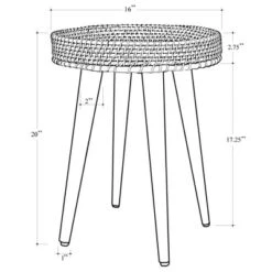 Round Natural Woven Accent Table - Threshold™ -Home Living GUEST 123ed7e8 a939 4e6f b913 d686bbaf8944