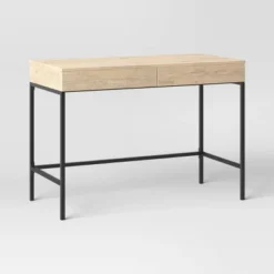 Loring Wood Writing Desk With Drawers And Charging Station - Threshold™ -Home Living GUEST 179e5fa9 f7ca 441d b11a aee71a298562