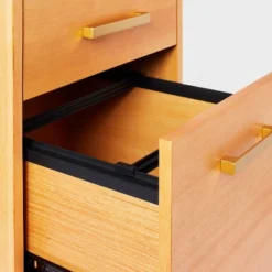 Wood Mid Century File Cabinet Light Brown - Threshold™ -Home Living GUEST 1973ddc6 5c91 466b 8d3a 6c7f25ad22d3