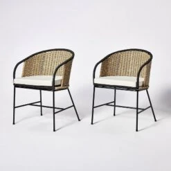 2pc Westcliff Seagrass Dining Chairs - Threshold™ Designed With Studio McGee -Home Living GUEST 1a2c5a36 ead8 4159 ba47 2d514011b1c4