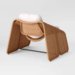 2pc Wexler Statement Chair With Ottoman - Brown - Threshold™ -Home Living GUEST 1cd4fe04 ca08 4740 96d1 0e0af605870e