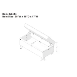 Shelton Tufted Top Storage Ottoman - Gray - Threshold™: Upholstered Rectangular Furniture With Lid -Home Living GUEST 1de04f25 e56a 48dc ac86 7babdde8a1a9