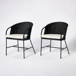 2pc Westcliff Seagrass Dining Chairs - Threshold™ Designed With Studio McGee -Home Living GUEST 1ef013bb 4ce3 40b0 b848 cfeb6771829e