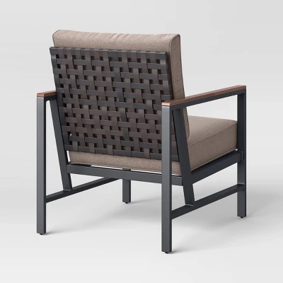 Oak Park 3pc Patio Chat Set - Threshold™ 4 Oak Park 3pc Patio Chat Set - Threshold™ - Image 4