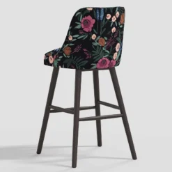Geller Modern Counter Height Barstool In Botanical Grant Floral Ink - Threshold™ -Home Living GUEST 262b327f e7a7 45cb 9f89 834fa21078ad