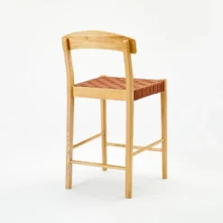 Cliff Haven Solid Wood With Woven Seat Counter Height Barstool - Threshold™ Designed With Studio McGee -Home Living GUEST 274e9a33 2d06 4b98 9b45 c24c037839c0
