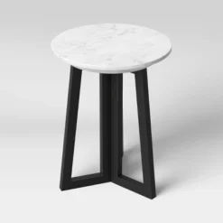 Altavista Round Marble End Table White - Threshold™ -Home Living GUEST 2758c8eb 8d8e 4972 8d46 eafeb11b9283