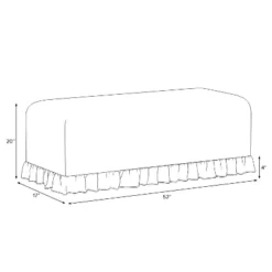 Ruffle Slipcover Dining Bench - Threshold™ Designed With Studio McGee -Home Living GUEST 28a4185b 9f2c 4ea5 af90 760529378e16