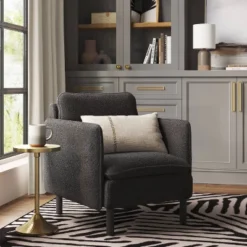 Square Back Accent Chair Black - Threshold™