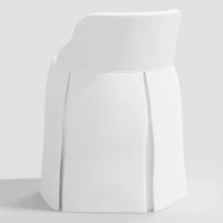 Quin Vanity Chair Twill White - Threshold™ -Home Living GUEST 297b7d90 2126 4c56 b7fb 5ad9f71b10dc