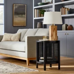 New Release 1 Portola Hills Woven Accent Table - Threshold™ Designed With Studio McGee