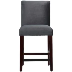 25" Velvet Parsons Counter Height Barstool Wood - Threshold™ -Home Living GUEST 2d3bee77 cfeb 484b bea2 2666e4f9a908