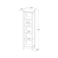 72" Carson Narrow Bookcase - Threshold -Home Living GUEST 2f5b1add e3dc 46cd a227 07b43a380bc4
