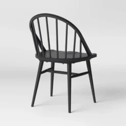 2pk Adwolf Rounded Spindle Dining Chairs Black - Threshold™ -Home Living GUEST 3349c84d 67f7 4df0 bbc1 7211fcfc09d1