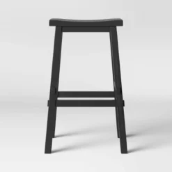 Halifax Farmhouse Wood Barstool - Threshold -Home Living GUEST 34b83b7d 8108 48e5 8362 de9c75ebafb0
