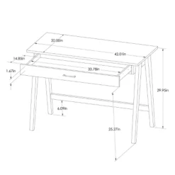 Paulo Wood Writing Desk With Drawer - Threshold™ -Home Living GUEST 3523b949 cdf7 44af ba99 a848cef26b34