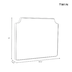 Twin Molly Notched Stick-on-the-Wall Dorm Headboard USB - Threshold™ -Home Living GUEST 356fde10 8cb6 4afe 9766 352583b2c0f9 1