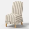 Replacement Ruffled Slipcover Only For Rounded Back Dining Chair - Threshold™