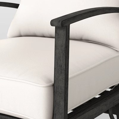 2pc Ryegate Glider Outdoor Patio Chairs, Club Chairs Gray - Threshold™ 5 2pc Ryegate Glider Outdoor Patio Chairs, Club Chairs Gray - Threshold™ - Image 5