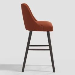 Geller Modern Counter Height Barstool Velvet - Threshold™ -Home Living GUEST 396722ae 0f4e 4c16 9586 7cbf76a10933