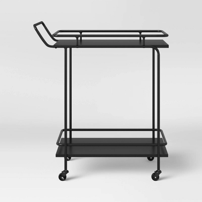 Beaufort Metal Bar Cart Black - Threshold™ 2 Beaufort Metal Bar Cart Black - Threshold™ - Image 2