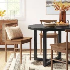 Keener All Wood Round Dining Table - Threshold™