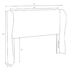 Tufted Velvet Upholstered Wingback Headboard - Skyline Furniture -Home Living GUEST 3ca1762d 235b 4e43 a75a de4783f53304