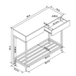 Loring Console Table White - Threshold™ -Home Living GUEST 3df3d6ae e6ee 4a26 b288 95a112100046