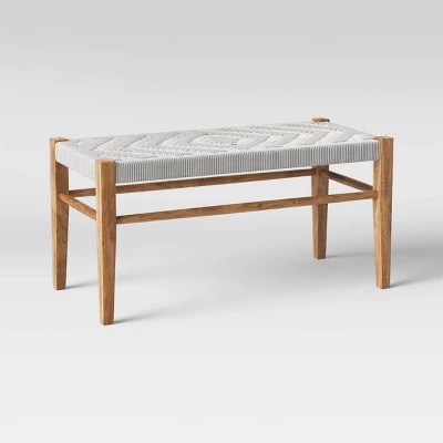 Lumarco Woven Bench Natural - Threshold™ 2 Lumarco Woven Bench Natural - Threshold™ - Image 2