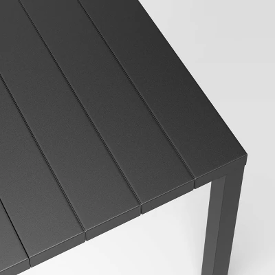 Metal Beech 6 Person Rectangle Rust And UV-Resistant Outdoor Patio Dining Table - Threshold™ 3 Metal Beech 6 Person Rectangle Rust And UV-Resistant Outdoor Patio Dining Table - Threshold™ - Image 3