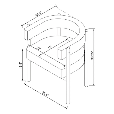 Kenova Upholstered Dining Chair With Wood Dowel Legs Cream - Threshold™ 7 Kenova Upholstered Dining Chair With Wood Dowel Legs Cream - Threshold™ - Image 7
