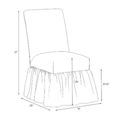 Ruffled Slipcover Dining Chair - Threshold™ Designed With Studio McGee -Home Living GUEST 471fd9a3 06af 4d12 8c95 3ceb07bc0c5f