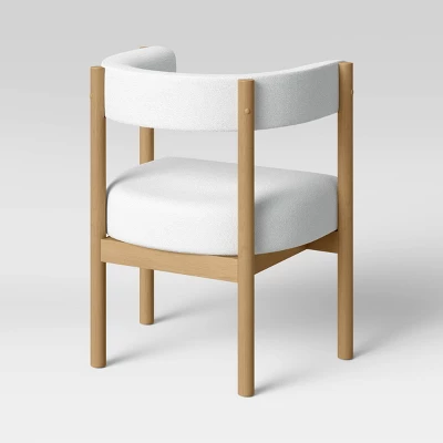 Kenova Upholstered Dining Chair With Wood Dowel Legs Cream - Threshold™ 3 Kenova Upholstered Dining Chair With Wood Dowel Legs Cream - Threshold™ - Image 3